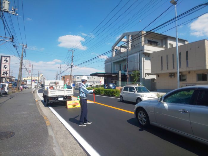 2021年9月　横浜市鶴見区駒岡　太田神奈川線　舗装補修工事に伴う交通誘導警備業務