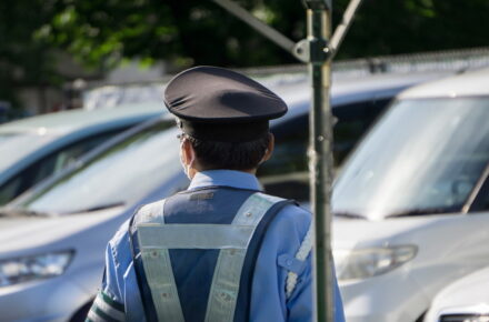 市街地での交通誘導